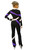 IceDress - Figure Skating Training Overalls  - Quad (Black, Purple and White)