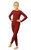 IceDress -  Figure Skating Thermal Underwear  (Bordeaux melange with Grey stitching)