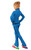 IceDress Figure Skating Outfit - Thermal - Butterfly(Blue with velvet and crystals Preciosa)