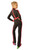 IceDress Figure Skating Overalls - Thermal - Cascade (Black with White thermo-applications)