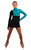 IceDress Figure Skating Dress - Thermal - IceFashion (Black with Emerald)