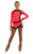 IceDress Figure Skating Dress - Thermal - IceSports (Hot Coral and Black)