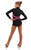 IceDress Figure Skating Dress - Thermal - Jackson 2 (Black with Pink and Black Lycra) 4th view