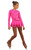 IceDress Figure Skating Dress - Thermal - Serpentine (Hot Pink with Lycra)