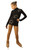 IceDress Figure Skating Dress - Thermal - Super Star (Black with Gold Rhinestones) 2nd view