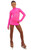 IceDress Figure Skating Dress - Thermal - Super Star (Hot Pink with Rhinestones)
