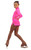 IceDress Figure Skating Dress - Thermal - Super Star (Hot Pink with Rhinestones) 4th view