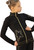 IceDress Figure Skating Outfit - Thermal - Gold Star (Black and Gold) 2nd view