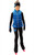 IceDress Figure Skating Outfit - Thermal - Velvet Butterfly with Vest (Blue) 3rd view