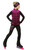 IceDress Figure Skating Outfit - Thermal - Velvet Butterfly with Vest (Fuchsia) 2nd view