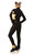 IceDress Figure Skating Outfit - Thermal - Little Star (Black with Gold) 3rd view