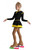 IceDress Figure Skating Dress - Thermal - Duet (Black with Yellow)