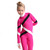IceDress Figure Skating Overalls - Thermal - Quad (Fuchsia, Black, White)