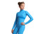 IceDress Figure Skating Overalls - Thermal - Style (Blue with Velvet Trim)