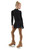 IceDress - Figure Skating Skirts - Harmony (Black with Pearl Blue )
