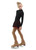 IceDress - Figure Skating Skirts - Harmony (Black with Hot Coral )