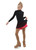 IceDress - Figure Skating Skirts - Harmony (Black with Hot Coral )
