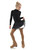 IceDress - Figure Skating Skirts - Harmony (Black with White )