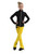 IceDress Figure Skating Outfit - Thermal - Disco Dance (Black with Yellow)