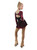 IceDress Figure Skating Dress - Thermal - Harmony (Black with Hot Pink)