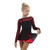 IceDress Figure Skating Dress - Thermal - Harmony (Black with Hot Coral)