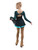 IceDress Figure Skating Dress - Thermal - Harmony (Black with Turquoise)