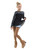 IceDress Figure Skating Dress - Thermal - Harmony (Black with Pearl Blue)