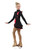 IceDress Figure Skating Dress - Thermal - Flamenco (Black with Hot Coral)
