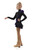 IceDress Figure Skating Dress - Thermal - Flamenco (Black with Violet)