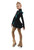 IceDress Figure Skating Dress - Thermal - Flamenco (Black with Turquoise)