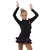IceDress Figure Skating Dress - Thermal - Flamenco (Black with Hot Pink)