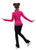 IceDress Figure Skating Jacket - Thermal - Minx (Fuchsia, Turquoise, Black)