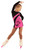 IceDress Figure Skating Dress - Thermal - Velvet (Black with Hot Pink, Butterfly)