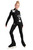 IceDress Figure Skating Outfit - Thermal - Star Sky  (Black with Silver)