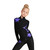 IceDress Figure Skating Outfit - Thermal - Star Sky  (Black with Purple)