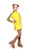 IceDress Figure Skating Outfit with Skirt - Thermal - Olympus (Yellow with Black lamps)