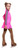 IceDress Figure Skating Outfit with Skirt - Thermal - Olympus (Hot Pink with Black lamps)