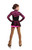 IceDress Figure Skating Dress - Thermal - Harmony 2 (Black with Hot Pink)