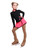 IceDress Figure Skating Dress - Thermal - Dragonfly (Black with Coral)