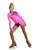 IceDress Figure Skating Dress - Thermal - Constellation (Hot Pink with Black)