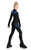 IceDress Figure Skating Jacket - Thermal - Star Sky  (Black with Cornflower Blue)