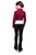 IceDress Figure Skating Jacket - Thermal - Benefit (Marsala with White and Black)