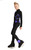 IceDress Figure Skating Pants - Thermal - Star Sky  (Black with Purple)