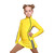IceDress Figure Skating Outfit with Skirt - Thermal - Olympus (Yellow with Black lamps)