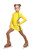 IceDress Figure Skating Outfit with Skirt - Thermal - Olympus (Yellow with Black lamps)