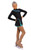 IceDress Figure Skating Dress-Thermal -  Lasso(Black with Mint)