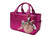 Kami-So Ice Skating Rink Tote -  (Metal Fuchsia) with Bow Keychain  (Pink)