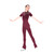 Jerry's 291 Velvet Burnout Figure Skating Catsuit - Burgundy