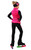 IceDress Figure Skating Outfit - Thermal - Velvet Butterfly with Vest (Hot Pink) 3rd view