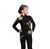 IceDress Figure Skating Outfit - Thermal - Star Sky  (Black with Gold)